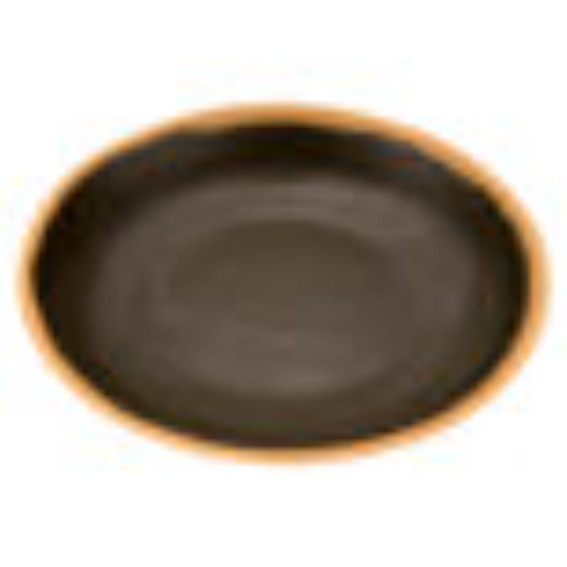 Picture of Winco P-100-BR 1 qt. Brown Melamine Soup Plate - 1.2 qt. Rim-Full - 10 in. Top Dia., 1.5 Deep, G.E.T. Pottery Market Glazed