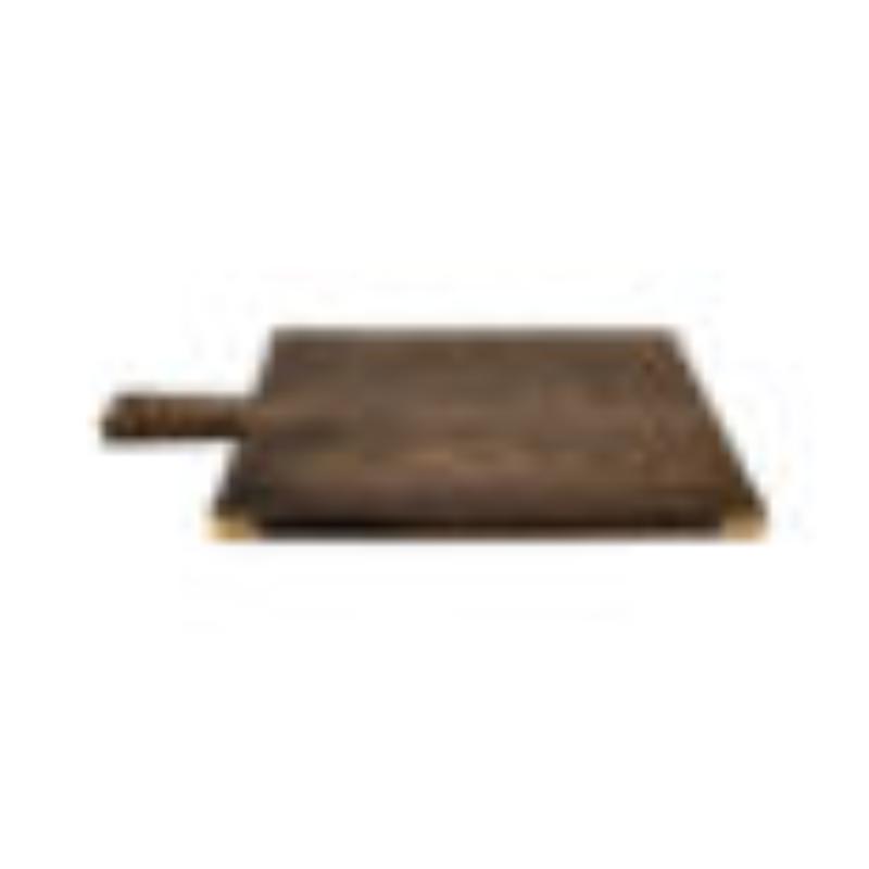 Picture of Winco WD-2-ASH 13 x 9.5 in. Rectangular Wood Serving Board with Handle, 17 in. with Handle, G.E.T. Taproot - Grey Ash