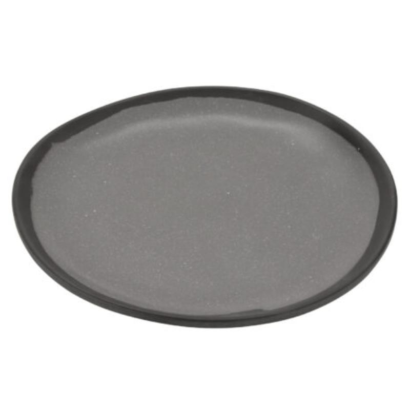 Picture of Winco CS-70-GR 7 in. Speckled Grey Melamine Bread Plate, G.E.T. Pottery Market Matte