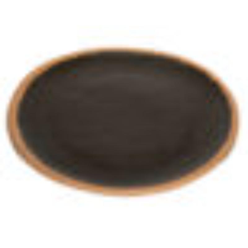 Picture of Winco P-75-BR 7.5 in. Brown Melamine Round Plate & Side Dish, G.E.T. Pottery Market Glazed