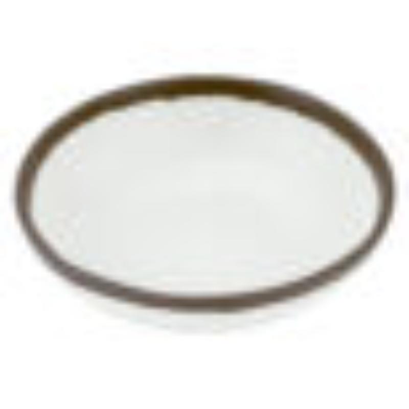 Picture of Winco B-300-CRM 14 oz Cream Melamine Soup, Salad or Pasta Bowl - 18 oz Rim-Full, 6.25 in. Top Dia., 2.25 in. Deep, G.E.T. Pottery Market Glazed