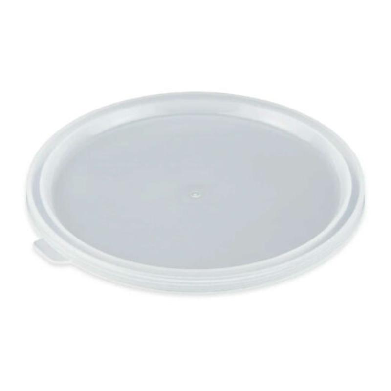 Picture of Winco LID-1527-CL-H Replacement Lid for CR-0150 & CR-0270 with Hole - Clear
