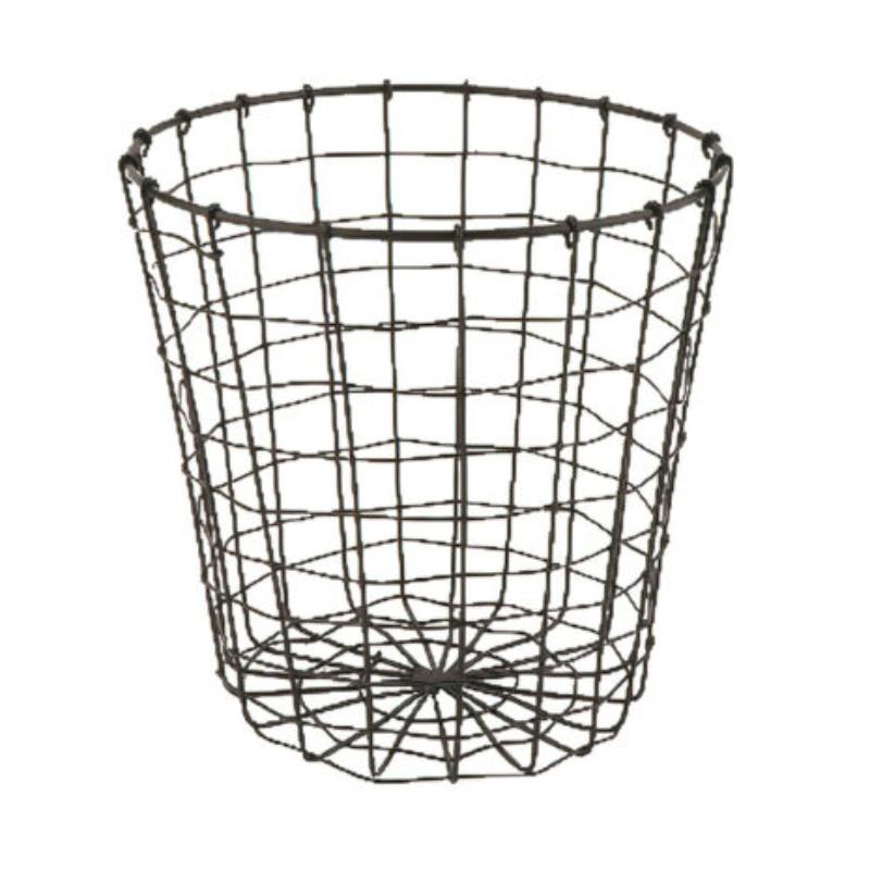 Picture of Winco WB-317-MG 8 x 8 in., Iron Powder Coated, Gun Metal Grey, Round Basket, G.E.T. Breeze Baskets
