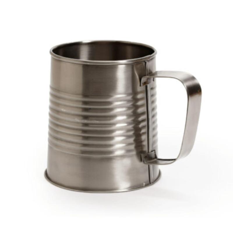 Picture of Winco MM-28-SS 28 oz Stainless Steel Mug with Handle - 30 oz Rim-Full, 3.75 in. Top Dia., 4.75 in. Tall, G.E.T. Copper Drinkware