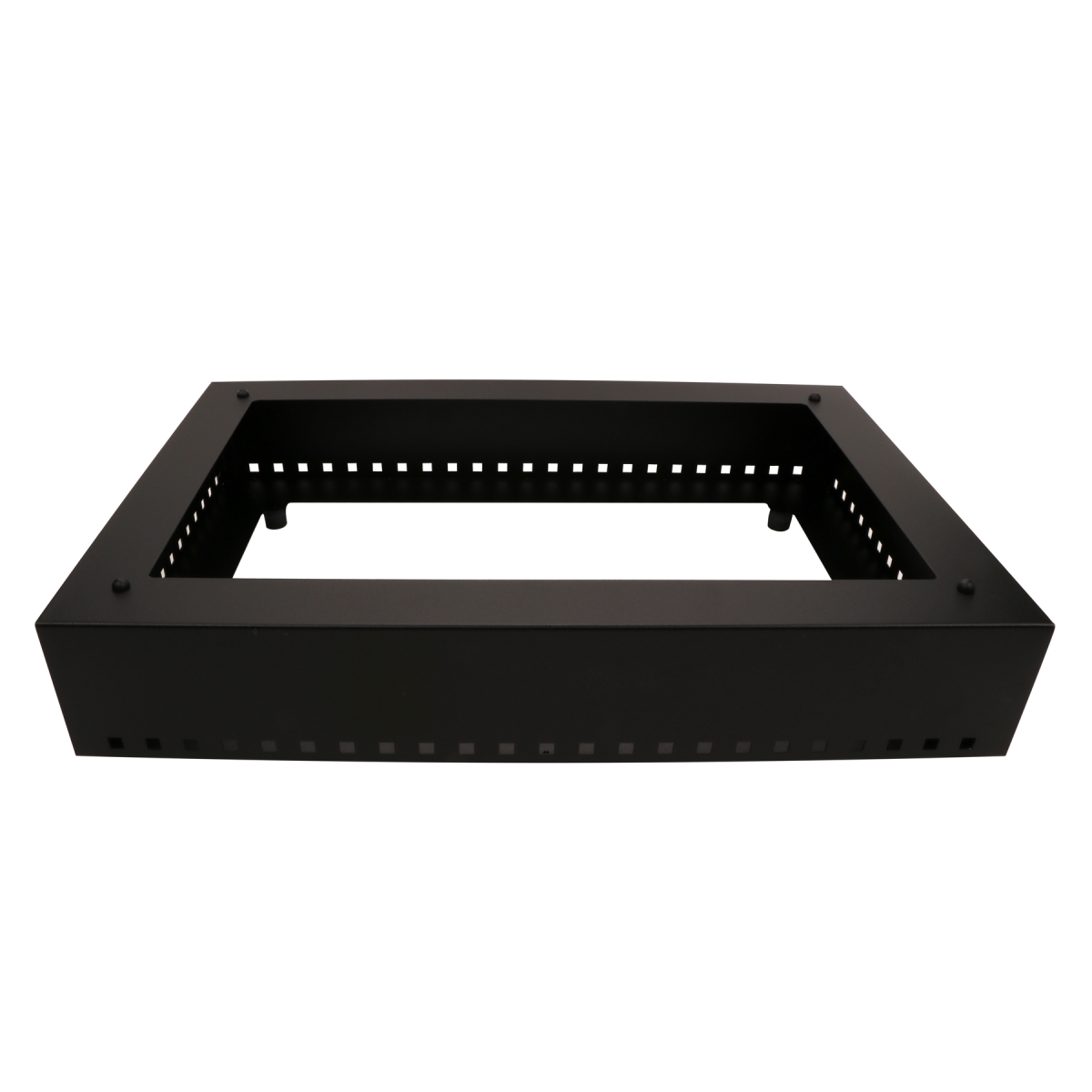 Picture of Winco ST11602112 Strata Rectangular System Deck Unit, 24.5 x 16.5 x 5.25 in., with Protective Case, 18 Gauge Powder Coated Galvanized Steel - G.E.T. Strata Buffet System ST11602112 - Black