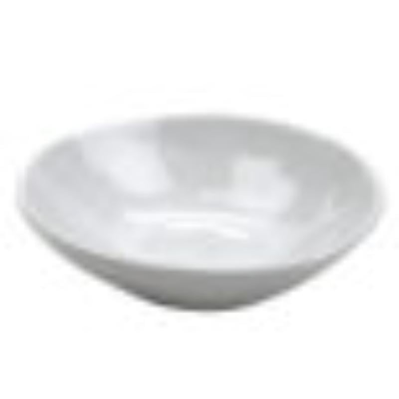 Picture of Winco B-18-AM-W 16 oz Melamine Irregular Bowl - 20 oz Rim-Full, 7 in. Top Dia., 1.75 in. Deep, G.E.T. Arctic Mill