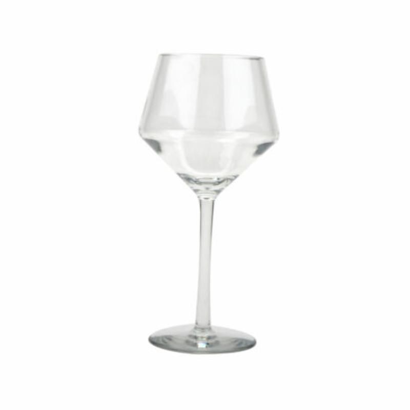 Picture of Winco SW-2000-CL 18 oz Tritan Clear Wine Glass with Stem - 21 oz Rim-Full, 3.375 in. Top Dia., 9.125 in. Tall, G.E.T. Via