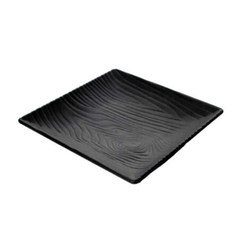 Picture of Winco 15003076001 11.25 in. Sustain Black Square Coupe Melamine Plate, 11.25 x 11.25 x 1.75 in., G.E.T., Cheforward