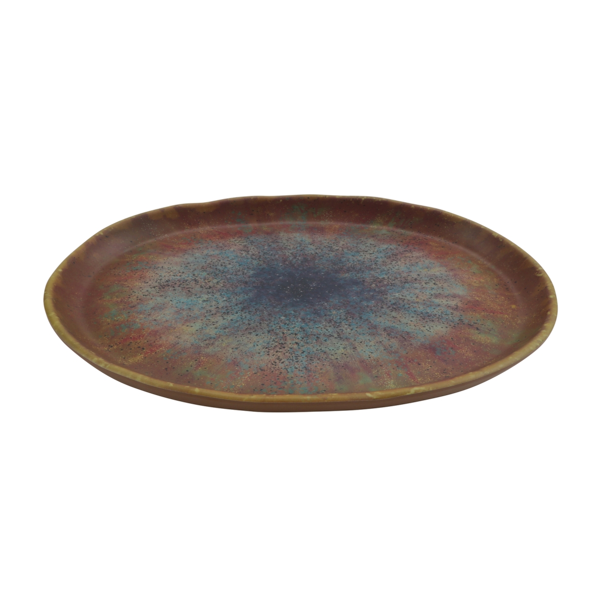 Picture of Winco 21142-CAI 12 in. Savor Clay Azula Iris Oval Melamine Plate, 12 x 7.75 x 0.88 in. - G.E.T, Cheforward - Each 12