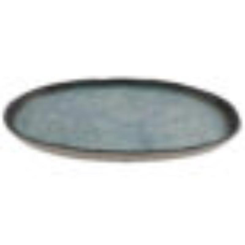 Picture of Winco 21142-REB 12 in. Savor Robin Egg Blue Oval Melamine Plate, 12 x 7.75 x 0.88 in., G.E.T., Cheforward