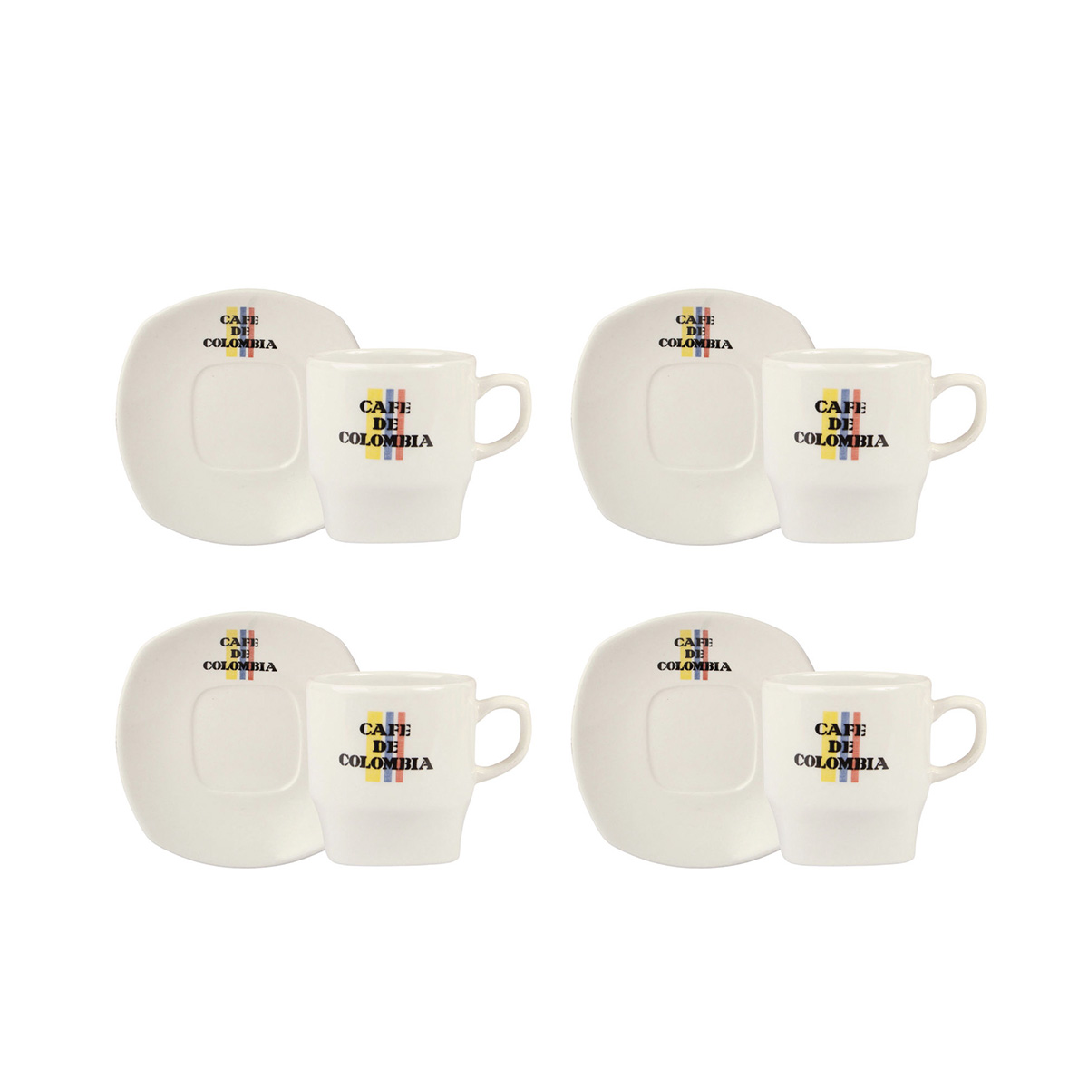 Picture of Winco SL1701030108 8 oz Coffee Set, Cafe De Colombia - Multi Color - 2 Dozen