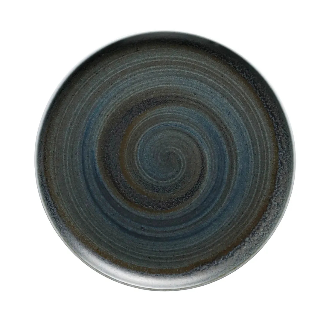 Picture of Winco PA1004712812 Coupe Plate - 11 in., Aqua Lagoon, 11 x 11 x 0.9 in. - G.E.T, Corona - 1 Dozen