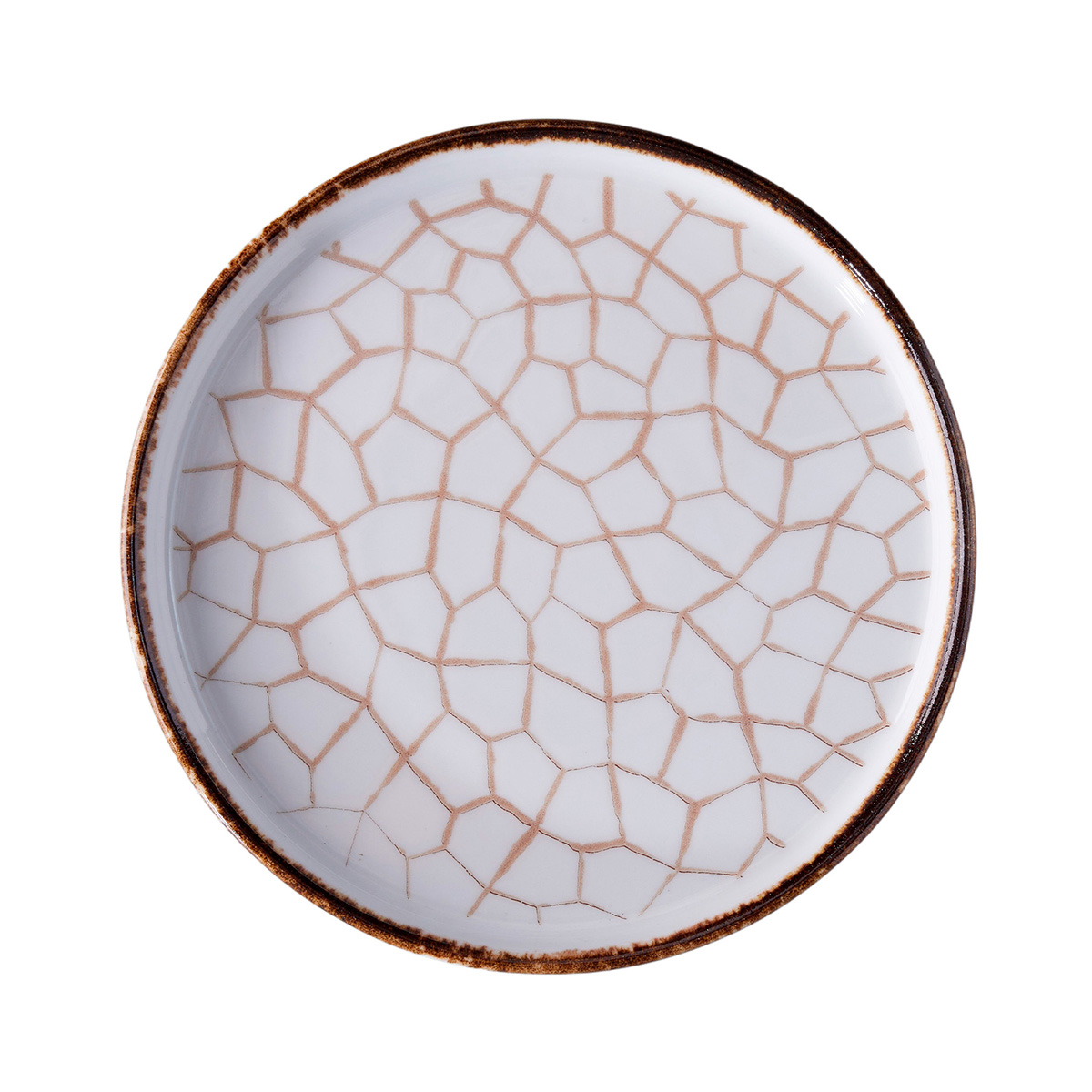 Picture of Winco PA133I992812 Rustic Dinner Plate - 11 in. Cracked - Multi Color - 1 Dozen