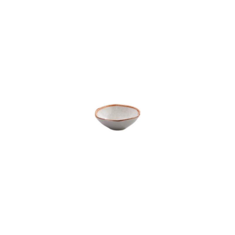 Picture of Winco PA1605897212 1.4 oz 3.1 in. Dia. Irregular Mini Bowl, Corona Ancestral Artisan Beige - 1 Dozen