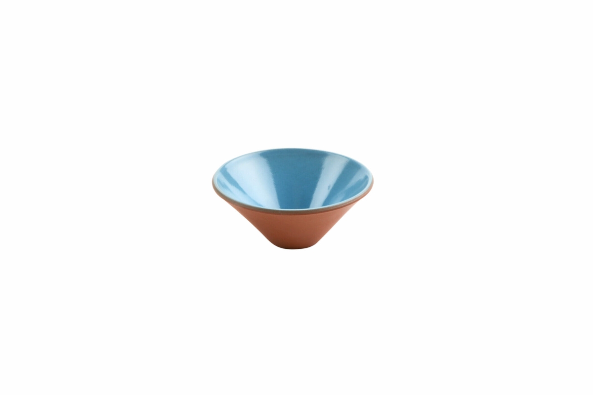 Picture of Winco SH.AZC-1110BLU 3 oz Stone Heart Blue Terracotta Japan Bowl, 4.33 x 1.85 in. - G.E.T, Cheforward - Each 48