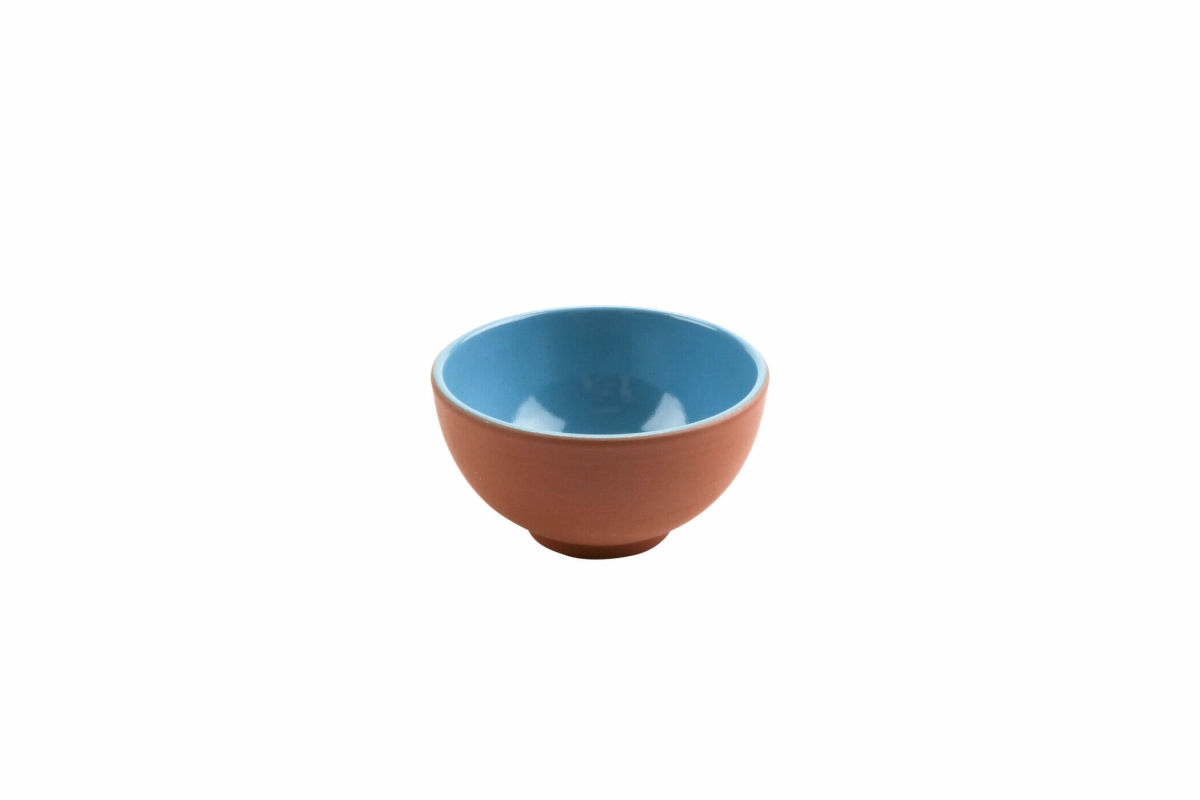 Picture of Winco SH.AZC-1312BLU 8.45 oz Stone Heart Blue Terracotta Breakfast Bowl, 4.72 x 2.75 in. - G.E.T, Cheforward - Each 18