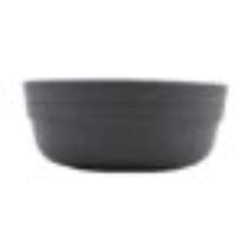 Picture of Winco RB-2-15-WM-GRM 15 oz Stackable Soup & Salad Melamine Bowl - 20 oz Rim Full - White Matte Inside & Grey Matte Outside, G.E.T. - Roca Balance