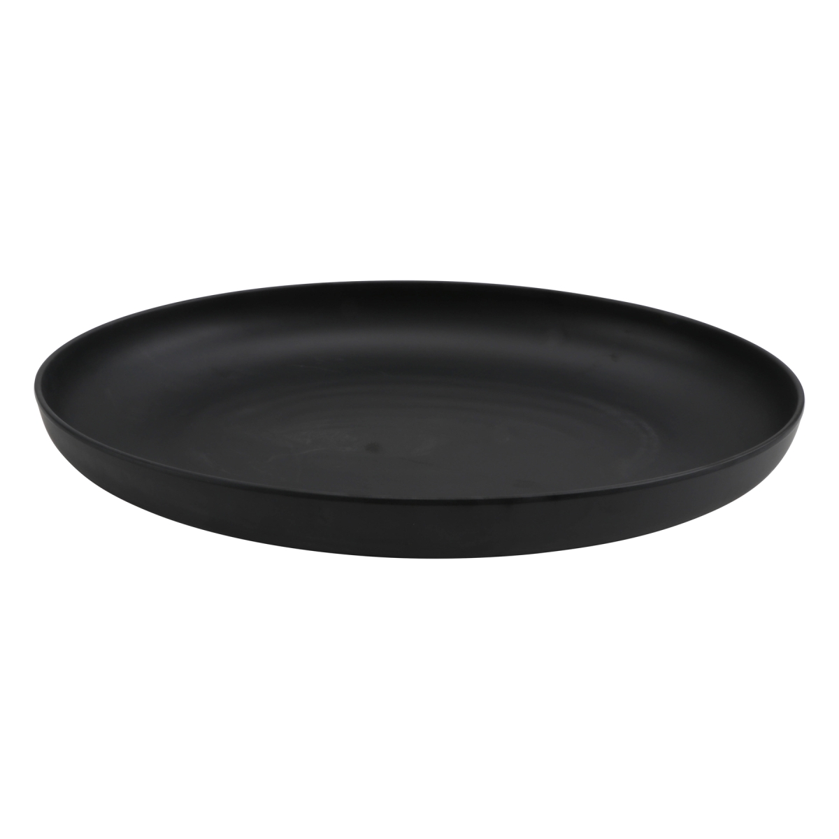 Picture of Winco EXC420 128 oz Excel Black Oval Melamine Pasta Bowl, 16.5 x 12 x 2.75 in. - G.E.T, Cheforward - Each 6