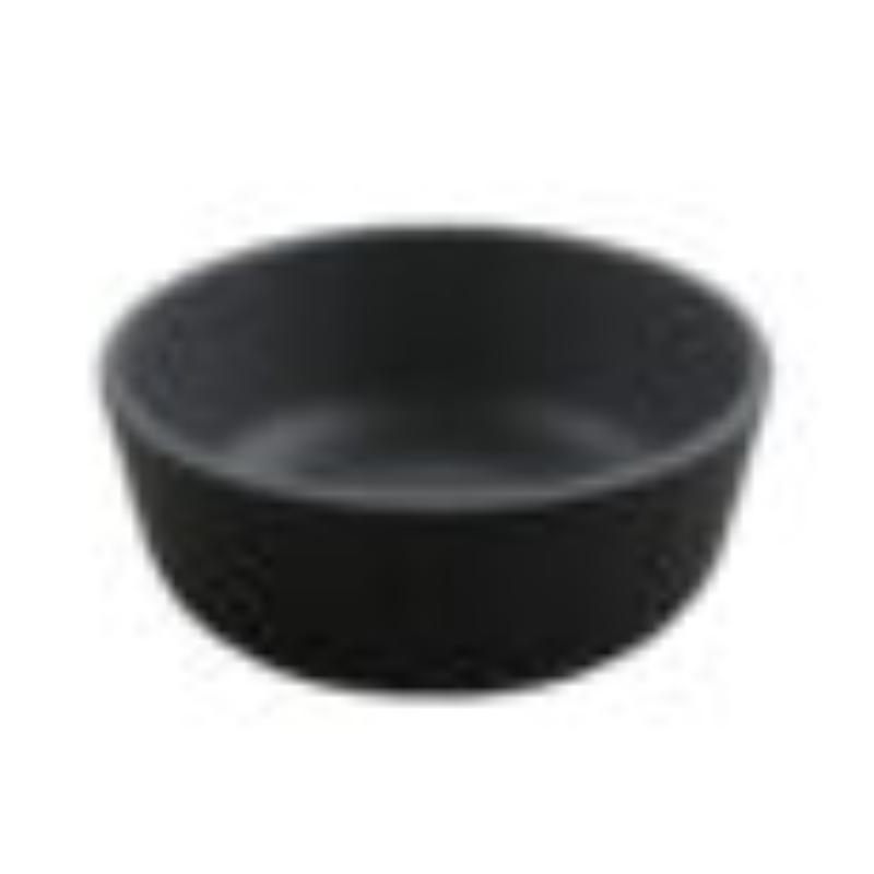 Picture of Winco RB-15-GRM-BKM 15 oz Soup & Salad Melamine Bowl - 20 oz Rim Full - Grey Matte Inside & Black Matte Outside, G.E.T. Roca