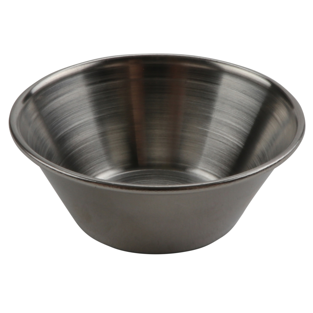 Picture of Winco R-2SS200 2 oz Stainless Steel 200 Series Ramekin - 2.20 in. Top Dia. 1.38 in. Bottom Dia. x 1.6 in. - G.E.T - 4 Dozen
