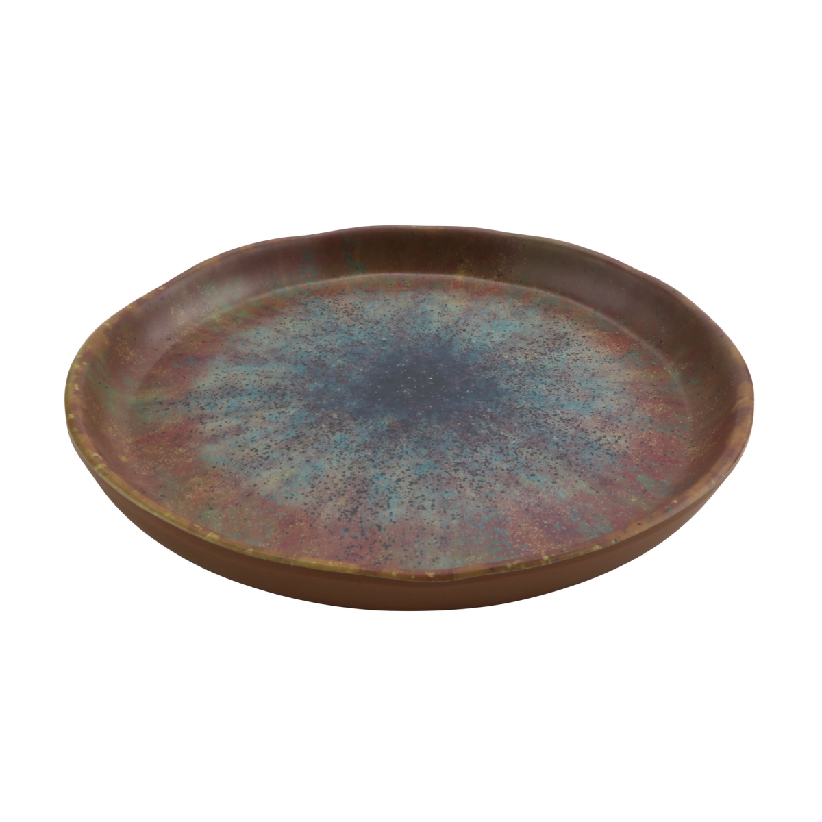 Picture of Winco 20009-CAI 8 in. Savor Clay Azula Iris Round Melamine Plate, 8 x 8 x 0.875 in. - G.E.T, Cheforward - Each 12