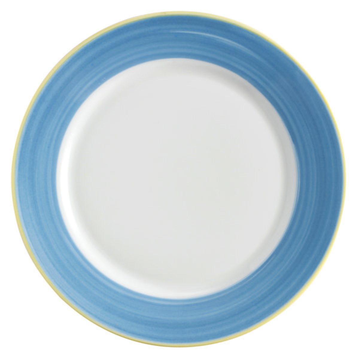 Picture of Winco PA1601902324 9 in. Blue Porcelain Rolled Edge Plate, Corona Calypso - 2 Dozen