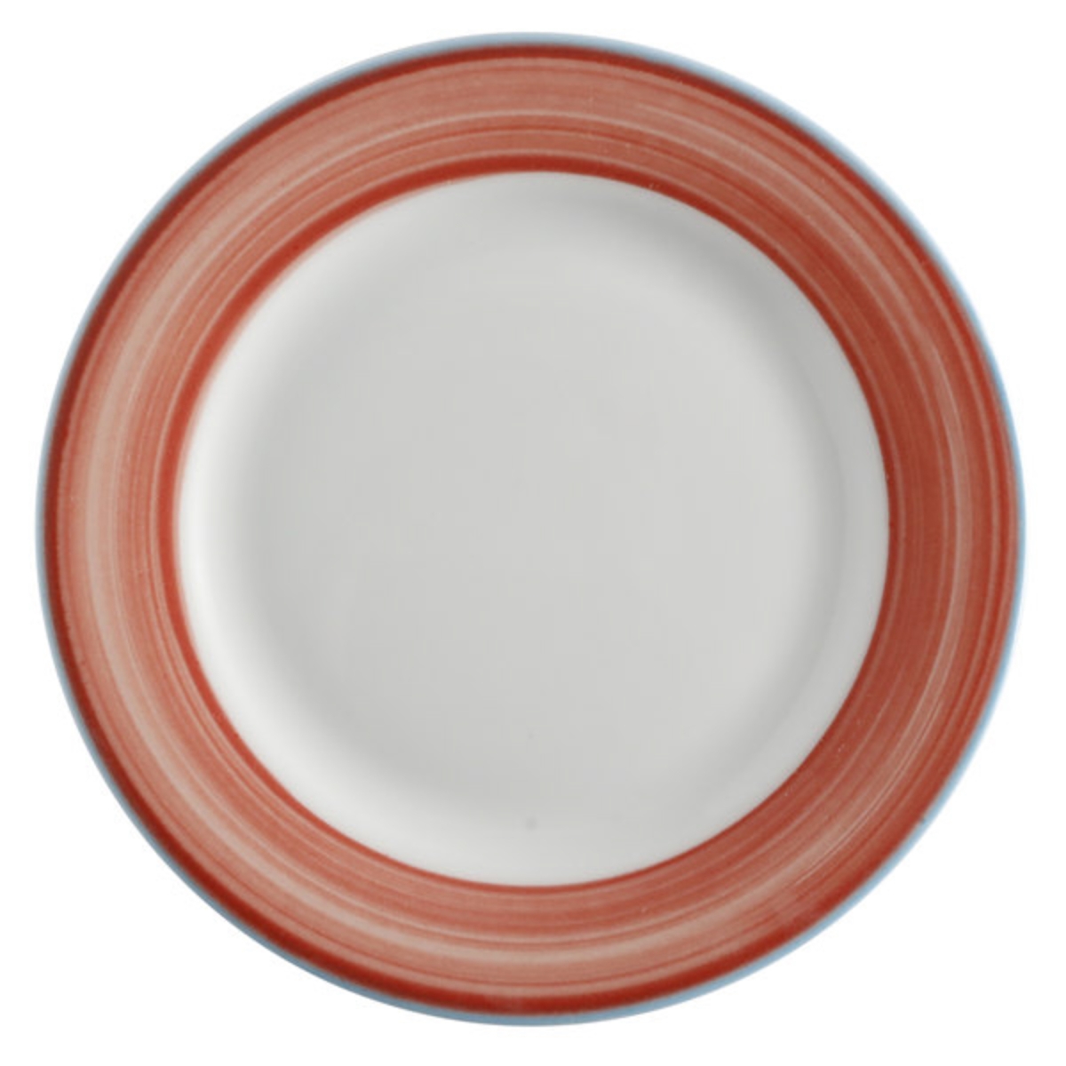 Picture of Winco PA1602902324 9 in. Coral Porcelain Rolled Edge Plate, Corona Calypso - 2 Dozen