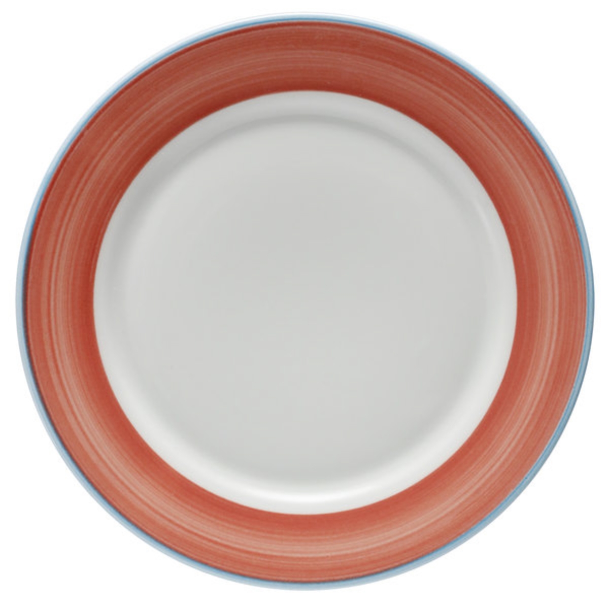 Picture of Winco PA1602902724 10.63 in. Coral Porcelain Rolled Edge Plate, Corona Calypso - 2 Dozen
