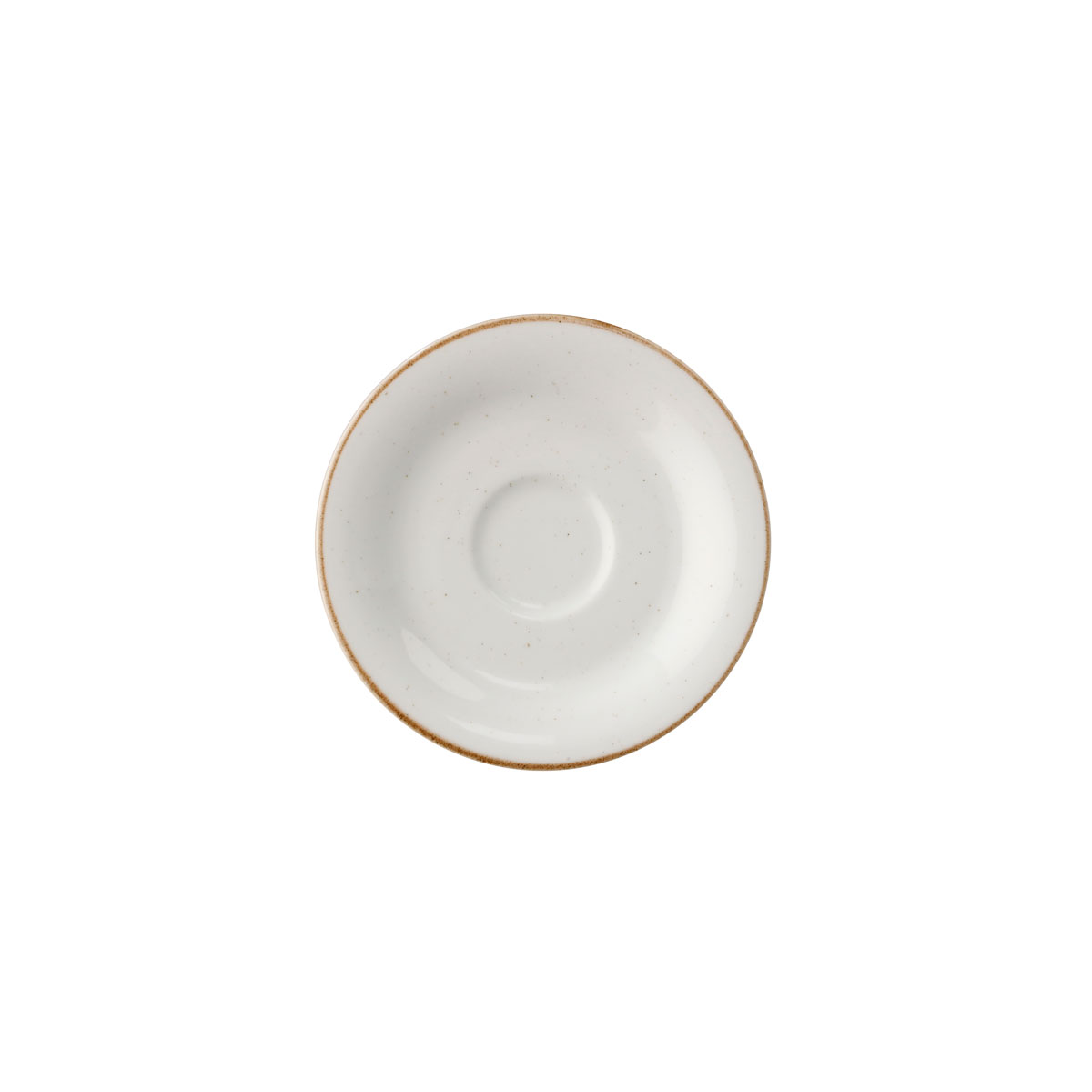 Picture of Winco PA1605800324 6.25 in. Porcelain Cappuccino Saucer - G.E.T. Artisan Beige - 2 Dozen