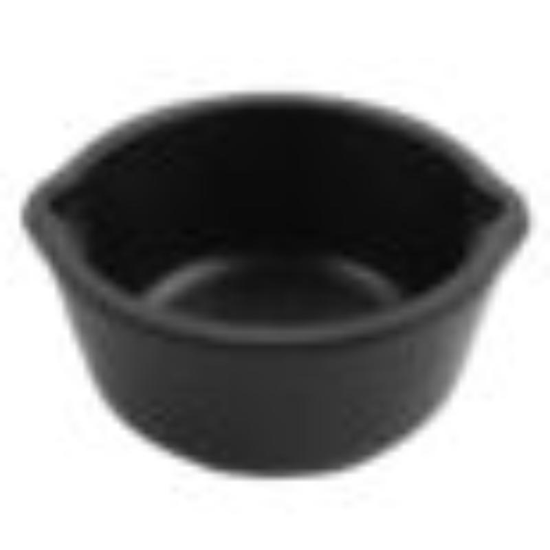 Picture of Winco CI-03-BK 3 oz Melamine Cast Iron Ramekin, G.E.T. - Black
