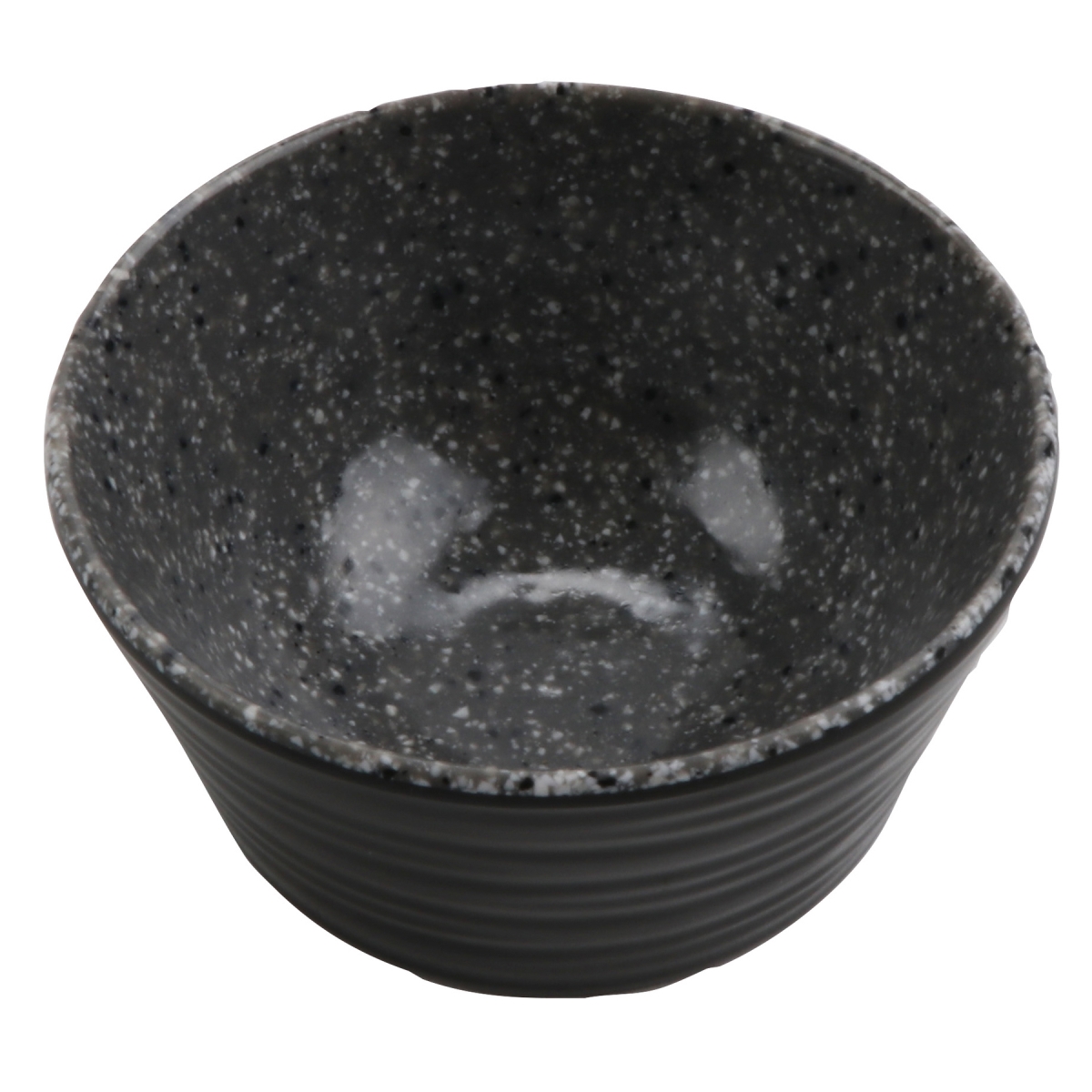 Picture of Winco 30478-BK-SG 2 oz Revolve Stone Grey & Black Melamine Ramekin with Organic Texture, 2.69 x 2.69 x 1.25 in. - G.E.T, Cheforward - Each 24