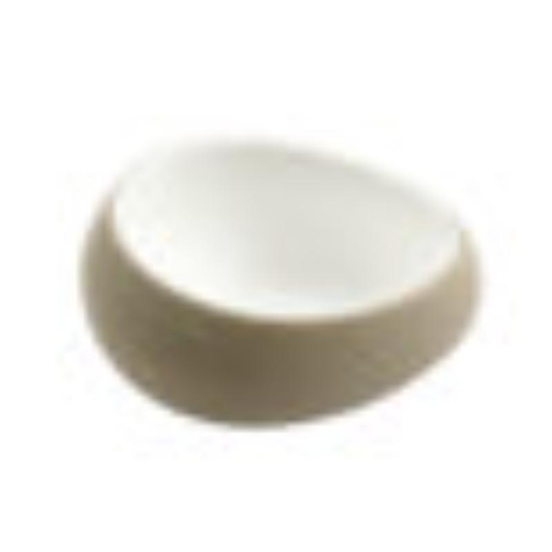 Picture of Winco 31075-TOH-SND 3 oz Hatch Touch of Honey Interior & Sandstone Exterior Ovoidal Melamine Ramekin, 3.9 x 3.3 x 1.7 in., G.E.T., Cheforward