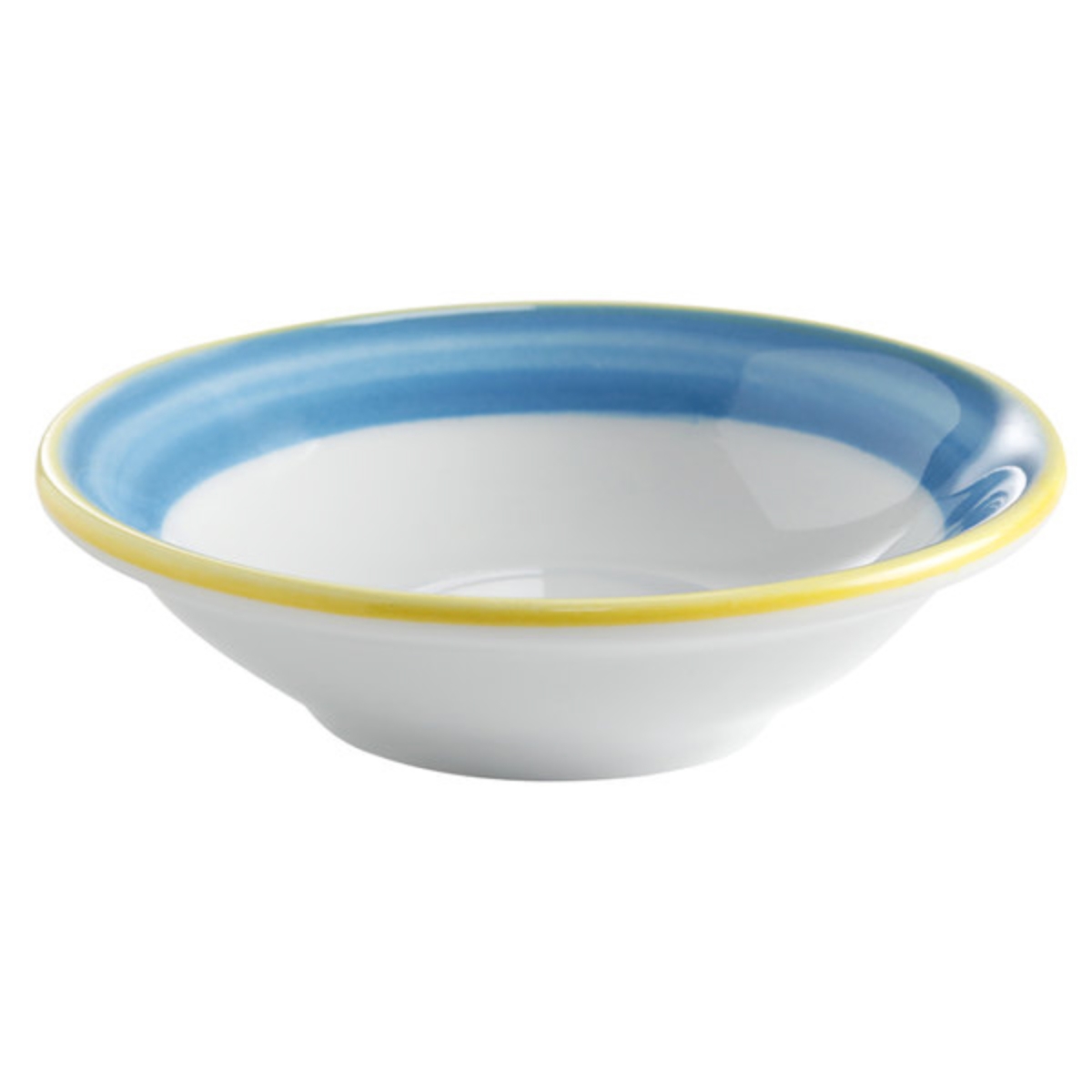 Picture of Winco PA1601703724 10 oz Blue Porcelain Grapefruit Bowl, 6.5 in. Dia., Corona Calypso - 2 Dozen