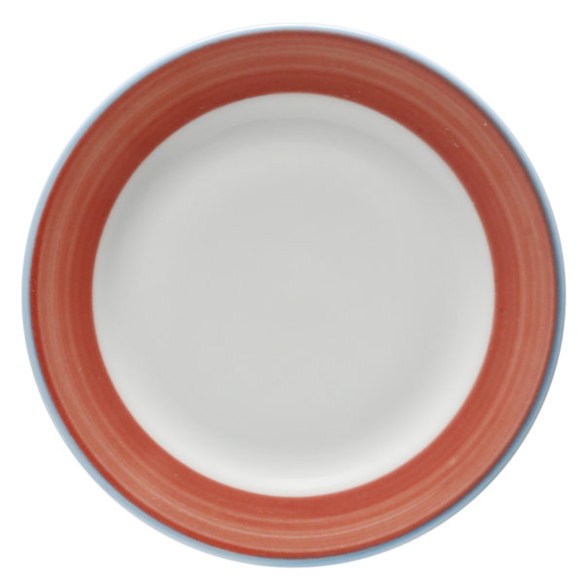 Picture of Winco PA1602901524 7.25 in. Coral Porcelain Rolled Edge Plate, Corona Calypso - 2 Dozen