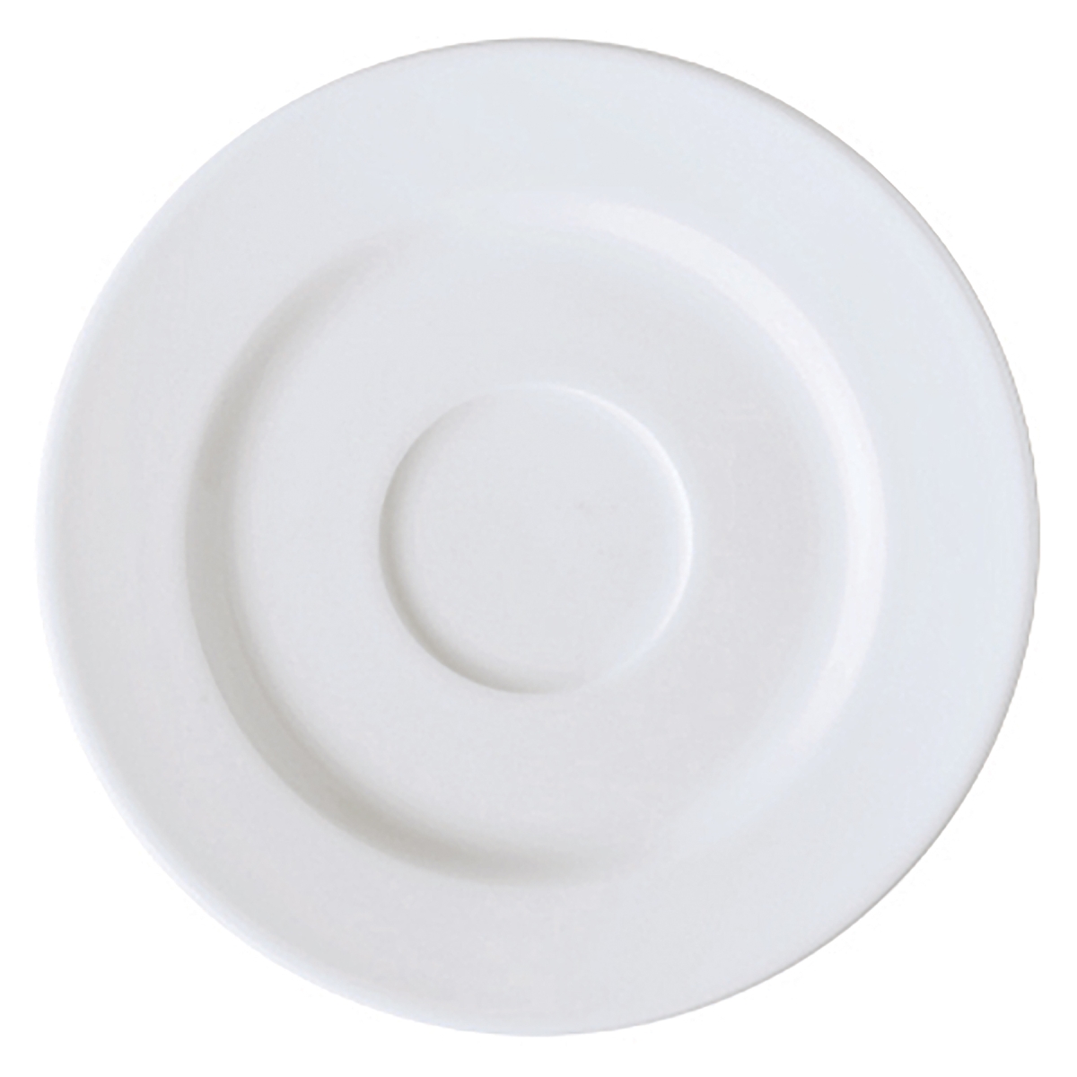 Picture of Winco PA1101920324 6.25 in. Bright White Porcelain Tea Saucer, Corona Elegance - 2 Dozen