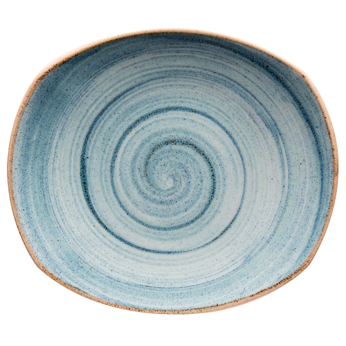 Picture of Winco PP1604722612 10 in. Blue Porcelain Plate, Corona Blue Artisan - 1 Dozen