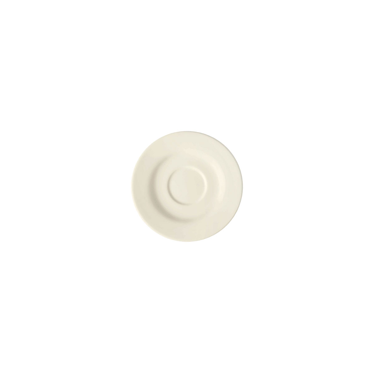 Picture of Winco PL1100510124 Coffee Plate - 11.5 cm Nevada - White - 6 Each