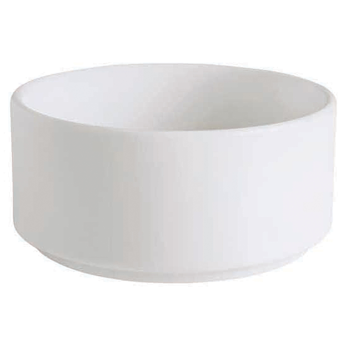 Picture of Winco PA1101905124 11 oz Bright White Porcelain Stackable Soup Cup, 4 in. Dia., Corona Actualite - 2 Dozen