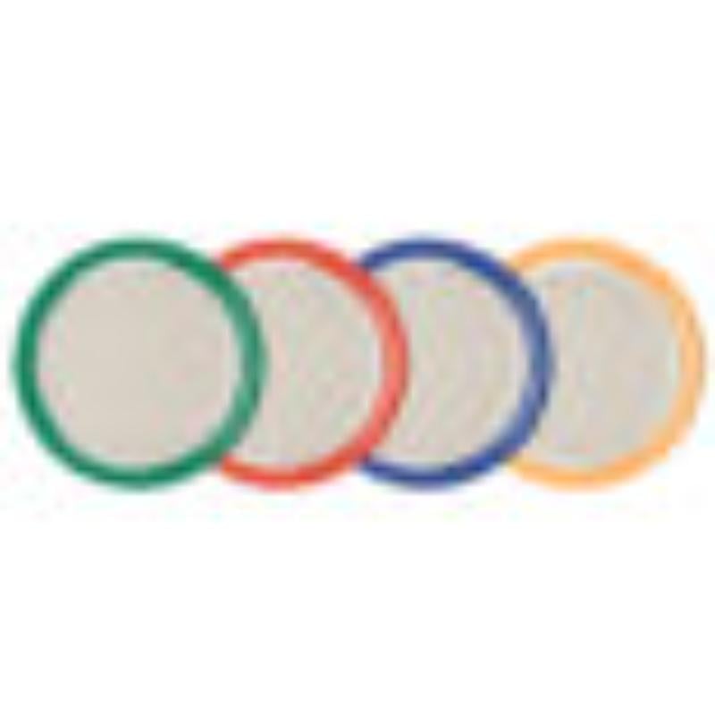 Picture of Winco NP-9-TTM 9 in. Narrow Rim Plate - Two Tone Mardi Gras Mix