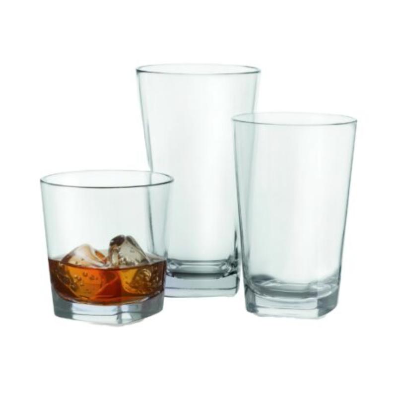Picture of Winco SW-1470-CL 9 oz - 9.7 oz Rim-Full, 3.26 in. Rocks, 3.37 in. Tall - Clear