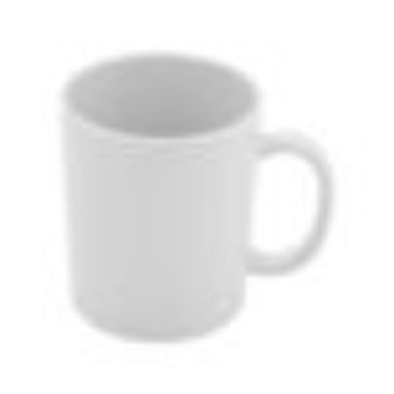 Picture of Winco TM-1316-W 12 oz Tritan White Coffee Mug with Handle - 16 oz Rim-Full, 3.5 in. Top Dia. - 4.8 in. Top Dia. with Handle, 4.1 in. Tall, 3.9 in. Deep, G.E.T. Cups & Mugs