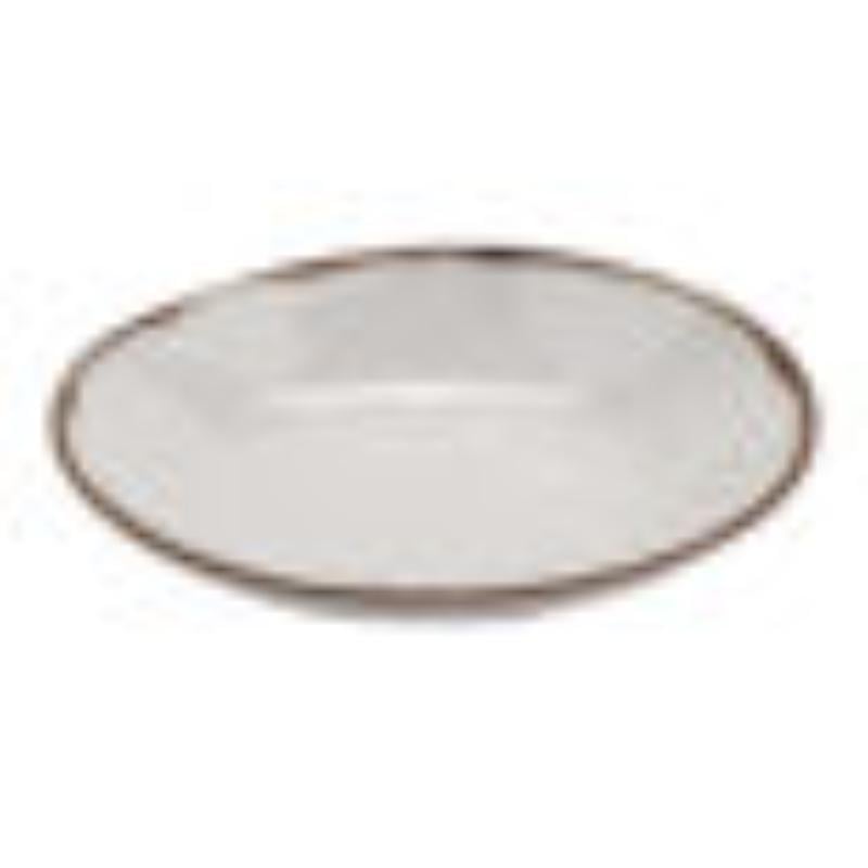 Picture of Winco B-42-RM 1.3 qt. - 1.4 qt. Rim-Full - Irregular Bowl, 10 in. Dia., 1.75 in. Deep - Rustic Mill