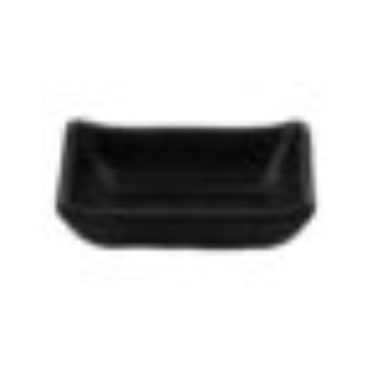 Picture of Winco SD-3828-BK 2 oz - 2.5 oz Rim-Full, 3.75 x 2.75 in. Sauce Dish, 0.75 in. Deep - Black
