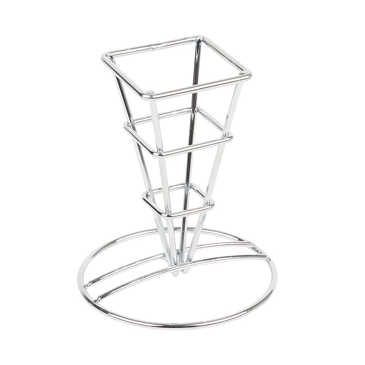 Picture of Winco 4-21644 2.5 in. Square Fry Cone, 5.25 in. Tall - Chrome - Each 12