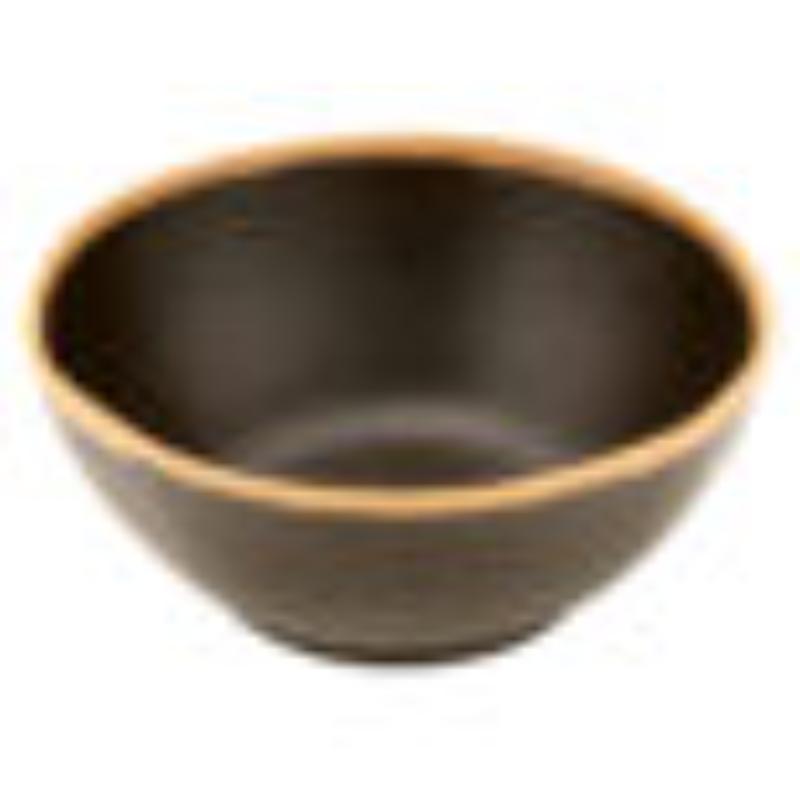 Picture of Winco B-303-BR 1 qt. Brown Melamine Large Salad Bowl - 1.2 qt. Rim-Full - 7 in. Top Dia., 2.5 in. Deep, G.E.T. Pottery Market Glazed