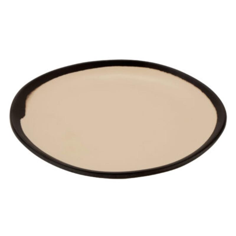 Picture of Winco CS-70-MA 7 in. Manila Melamine Bread Plate, G.E.T. Pottery Market Matte