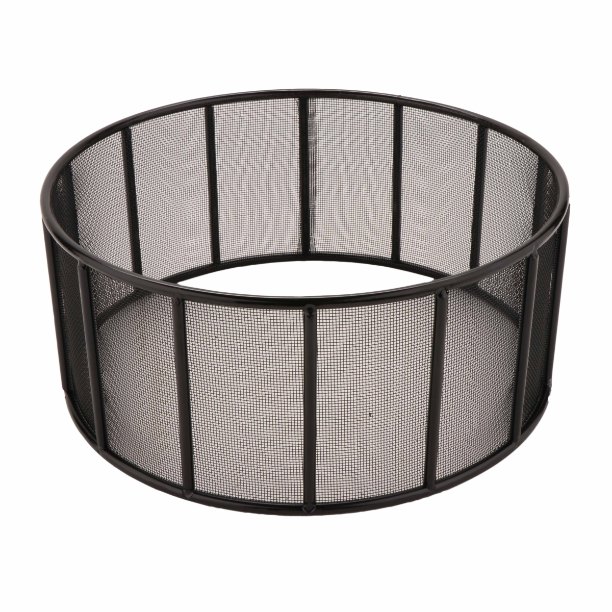 Picture of Winco IRSFB-100 14 in. Black Round Mesh Fence Riser, 6 in. Tall