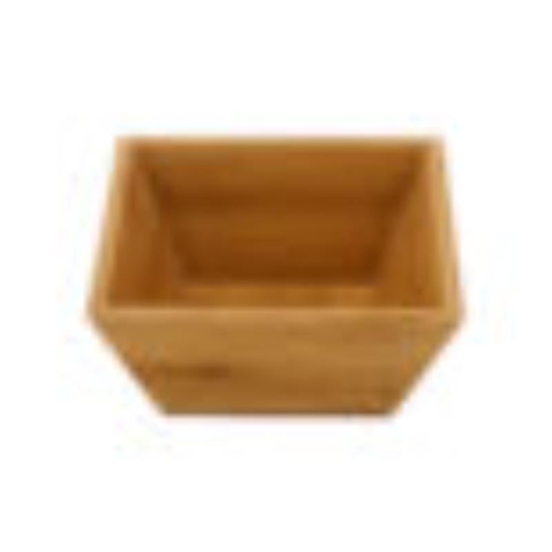 Picture of Winco BWL-7-BAM 1.5 qt. - 1.6 qt. Rim-Full - 7 in. Square Bamboo Bowl Set with Liner, 3.25 in. Deep - Set of 3