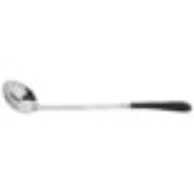 Picture of Winco BSRIM-56-BK 2 oz, 12.5 in. Stainless Steel Ladle with Mirror Finish & Cool-Grip Handle - Black