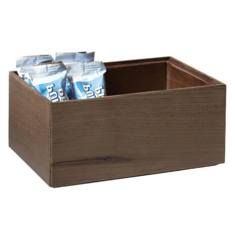 Picture of Winco WB-964WD-GA 9 x 6 in. Rectangular Stackable Wood Display Box & Condiment Organizer, 4 in. Tall - Grey Ash